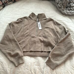 Brown Cropped Garage Sweater
